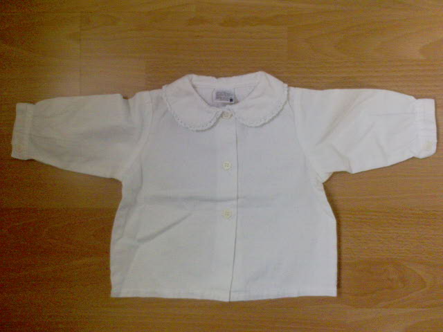 0126 3 hnaposra mretezett trtfehr, nagyon szp, hibtlan, 100% bords pamut blz, lekerektett g